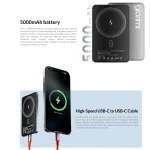 پاوربانک شیائومی گلوریمی مدل FitCore Mag ظرفیت 5000 میلی آمپر ساعت Xiaomi Glorimi FitCore Mag 5000mAh Power Bank - Image 7