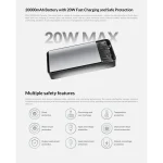 پاوربانک شیائومی گلوریمی مدل FitCore ظرفیت 20000 میلی آمپر ساعت - Image 8