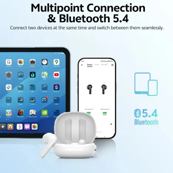 هدفون بی سیم شیائومی کیو سی وای مدل Ailybuds E10 Xiaomi QCY Ailybuds E10 Wireless Headphone - Image 8