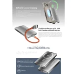 پاور بانک گلوریمی مدل Glorimi Power Bank FitCore Mag Qi2 10000mAh - Image 8