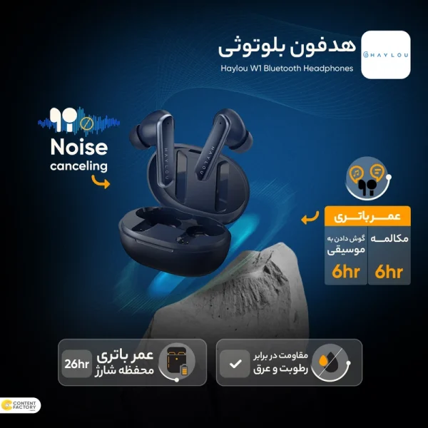 هدفون بی سیم شیائومی هایلو مدل W1 - Image 12