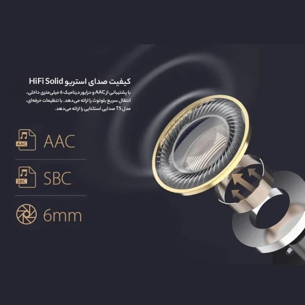 هدفون بی سیم شیائومی مدل کیو سی وای T5 - Image 8